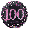 Anagram 18 inch PINK CELEBRATION 100 Foil Balloon 33792-01-A-P