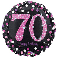 Anagram 18 inch PINK CELEBRATION 70 Foil Balloon 33789-01-A-P