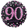 Anagram 18 inch PINK CELEBRATION 90 Foil Balloon 33791-01-A-P