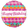 Anagram 18 inch PINK SPARKLE HAPPY BIRTHDAY Foil Balloon 28715-01-A-P