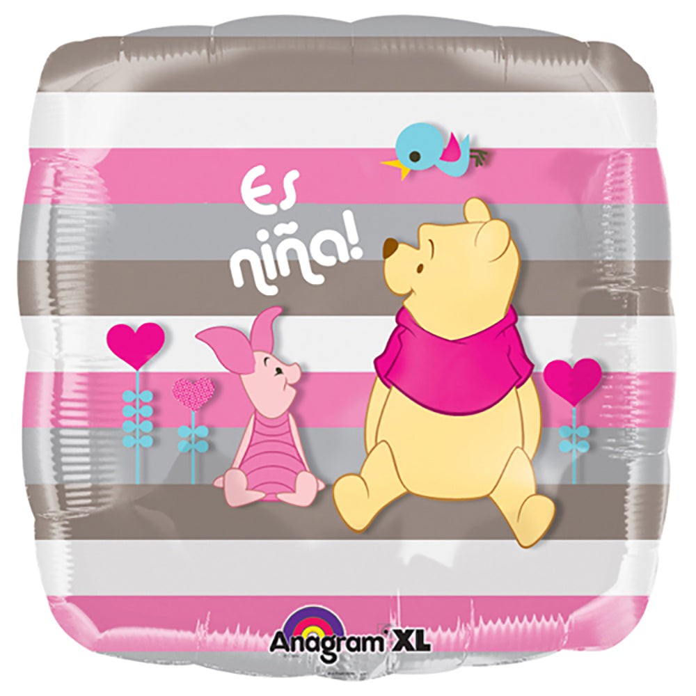 Anagram 18 inch POOH ES NINA Foil Balloon 23999-02-A-U