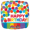 Anagram 18 inch PRIMARY RAINBOW BIRTHDAY Foil Balloon 30928-01-A-P