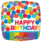 Anagram 18 inch PRIMARY RAINBOW BIRTHDAY Foil Balloon 30928-01-A-P