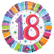 Anagram 18 inch RADIANT BIRTHDAY 18 Foil Balloon 16067-01-A-P