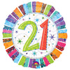 Anagram 18 inch RADIANT BIRTHDAY 21 Foil Balloon 16068-01-A-P