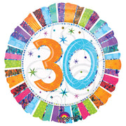 Anagram 18 inch RADIANT BIRTHDAY 30 Foil Balloon 16069-01-A-P