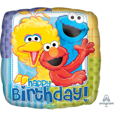 Anagram 18 inch SESAME STREET BIRTHDAY Foil Balloon