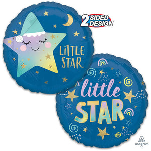 Anagram 18 inch SLEEPY LITTLE STAR Foil Balloon 41668-02-A-U