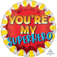 Anagram 18 inch YOU'RE MY SUPERHERO Foil Balloon 39455-02-A-U