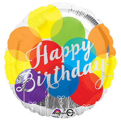 Anagram 19 inch HAPPY BIRTHDAY BALLOONS Foil Balloon 33810-02-A-U