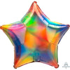 Anagram 19 inch STAR - IRIDESCENT RAINBOW Foil Balloon 39271-02-A-U