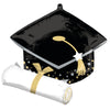 Anagram 25 inch BLACK GRAD CAP & WHITE DIPLOMA Foil Balloon 44217-01-A-P