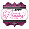 Anagram 25 inch PINK, BLACK, WHITE BIRTHDAY Foil Balloon 30930-01-A-P