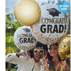 Anagram 28 inch CONGRATS GRAD GOLD GLITTER Foil Balloon 44255-01-A-P