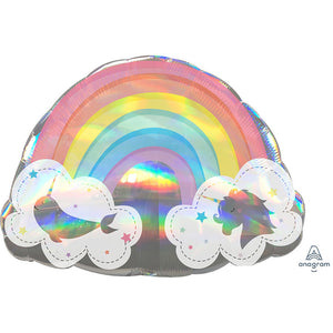 Anagram 28 inch MAGICAL RAINBOW Foil Balloon 39748-01-A-P