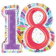 Anagram 28 inch RADIANT BIRTHDAY 18 Foil Balloon 16063-01-A-P