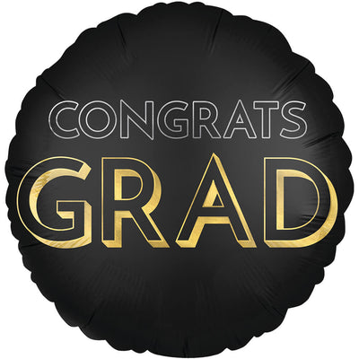 Anagram 28 inch SATIN CELEBRATE THE GRAD Foil Balloon 45489-01-A-P