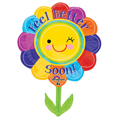 Anagram 29 inch FEEL BETTER FLOWER Foil Balloon 30857-01-A-P