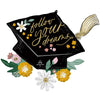 Anagram 30 inch FOLLOW YOUR DREAMS GRAD CAP BLOOMS Foil Balloon 45479-01-A-P