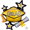 Anagram 31 inch CONGRATS GRAD GOLD CLUSTER Foil Balloon