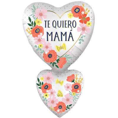 Anagram 31 inch SATIN TE QUIERO MAMA BLOOMS Foil Balloon 45439-01-A-P