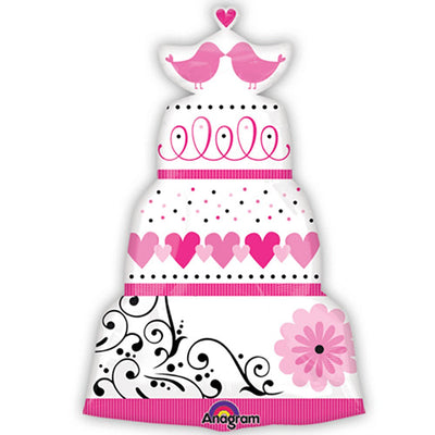 Anagram 31 inch SWEET WEDDING CAKE Foil Balloon 25423-01-A-P