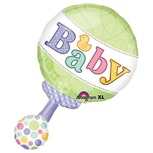 Anagram 31 inch TINY BUNDLE RATTLE Foil Balloon 20706-02-A-U