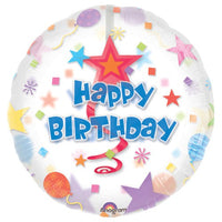 Anagram 32 inch BIRTHDAY SWIRL Foil Balloon 11301-05-A-U