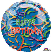 Anagram 32 inch CELEBRATION STREAMERS BIRTHDAY Foil Balloon 12559-01-A-P