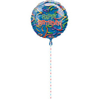 Anagram 32 inch CELEBRATION STREAMERS BIRTHDAY Foil Balloon 12559-01-A-P