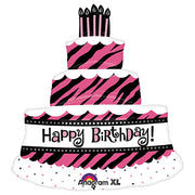 Anagram 32 inch OH SO FABULOUS TRIPLE LAYER CAKE Foil Balloon 25233-01-A-P