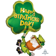 Anagram 33 inch HAPPY ST. PATRICK'S LEPRECHAUN Foil Balloon 27662-01-A-P