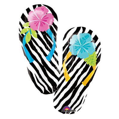 Anagram 33 inch WILD ISLE FLIP FLOPS Foil Balloon 24975-02-A-U