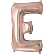 Anagram 34 inch LETTER E - ANAGRAM - ROSE GOLD Foil Balloon 36568-01-A-P