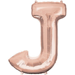 Anagram 34 inch LETTER J - ANAGRAM - ROSE GOLD Foil Balloon 36573-01-A-P