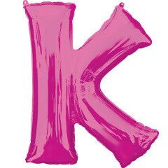 Anagram 34 inch LETTER K - ANAGRAM - PINK Foil Balloon 35422-01-A-P