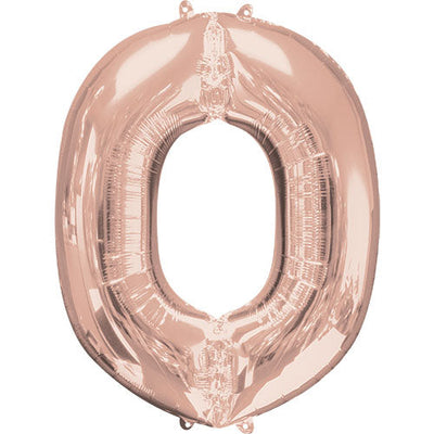 Anagram 34 inch LETTER O - ANAGRAM - ROSE GOLD Foil Balloon 36578-01-A-P