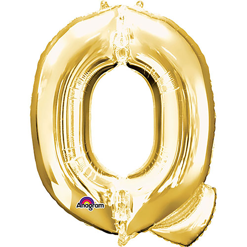 Anagram 34 inch LETTER Q - ANAGRAM - GOLD Foil Balloon 32980-01-A-P