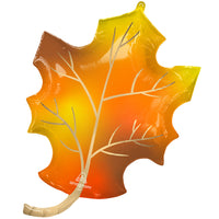 Anagram 34 inch SATIN INFUSED FALL LEAF Foil Balloon 44836-01-A-P