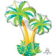 Anagram 34 inch TROPICAL PALM TREES Foil Balloon 37116-01-A-P