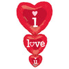 Anagram 36 inch I LOVE YOU STACKER Foil Balloon 17217-01-A-P