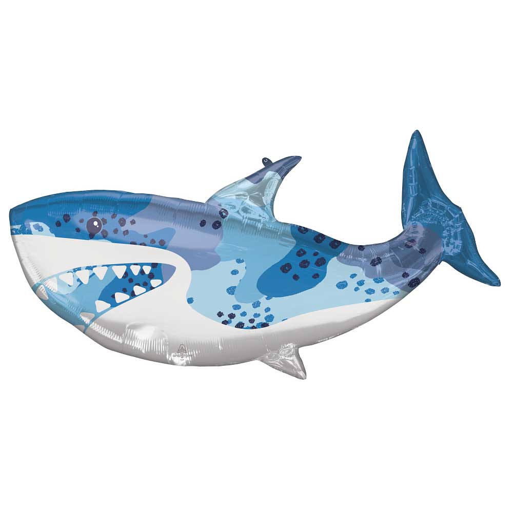 Anagram 38 inch BLUE SHARK Foil Balloon 43020-01-A-P