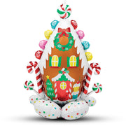 Anagram 51 inch GINGERBREAD HOUSE AIRLOONZ Foil Balloon 44914-11-A-P