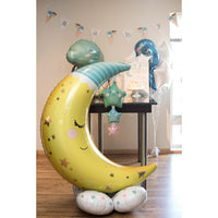 Anagram 55 inch MOON & STARS AIRLOONZ Foil Balloon 42459-11-A-P