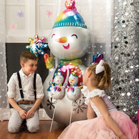 Anagram 55 inch SATIN INFUSED SNOWMAN Foil Balloon 42037-01-A-P