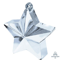 Anagram 6 oz. BALLOON STAR WEIGHT - SILVER Balloon Weights A117800-18-A