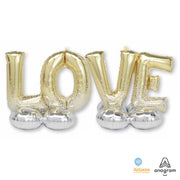 Anagram 66 inch LOVE DELUXE AIRLOONZ Foil Balloon 44489-11-A-P