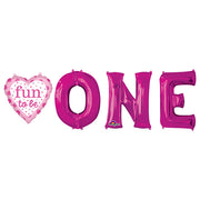 Anagram FUN TO BE O-N-E GIRL Foil Balloon 32544-01-A-P