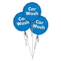 Anagram POP CAR WASH - 3 PACK Foil Balloon 16908-01-A-P