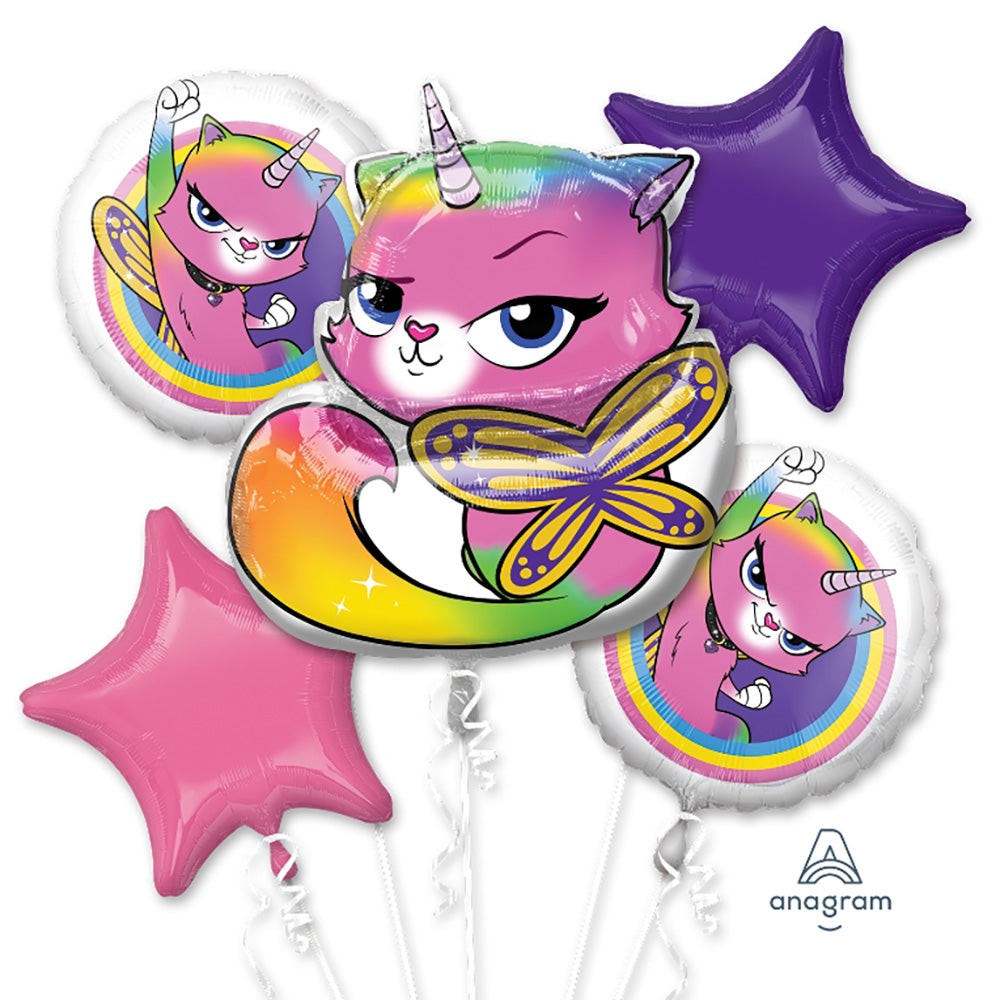 Anagram RAINBOW BUTTERFLY UNICORN KITTY BOUQUET Balloon Bouquet 38542-01-A-P